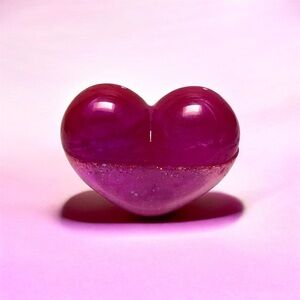 Hand Crafted Pink Heart Earrings